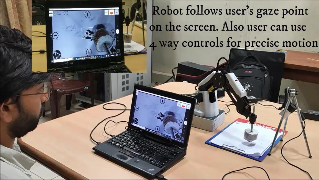 Success for robotic arm controlled by eye gaze