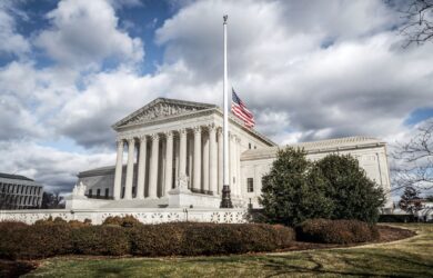 Scholar working on Supreme Court case