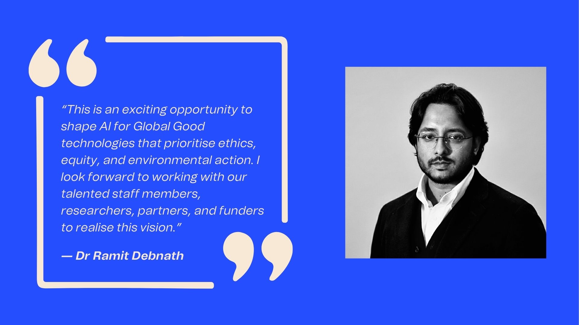 New executive role for Ramit Debnath