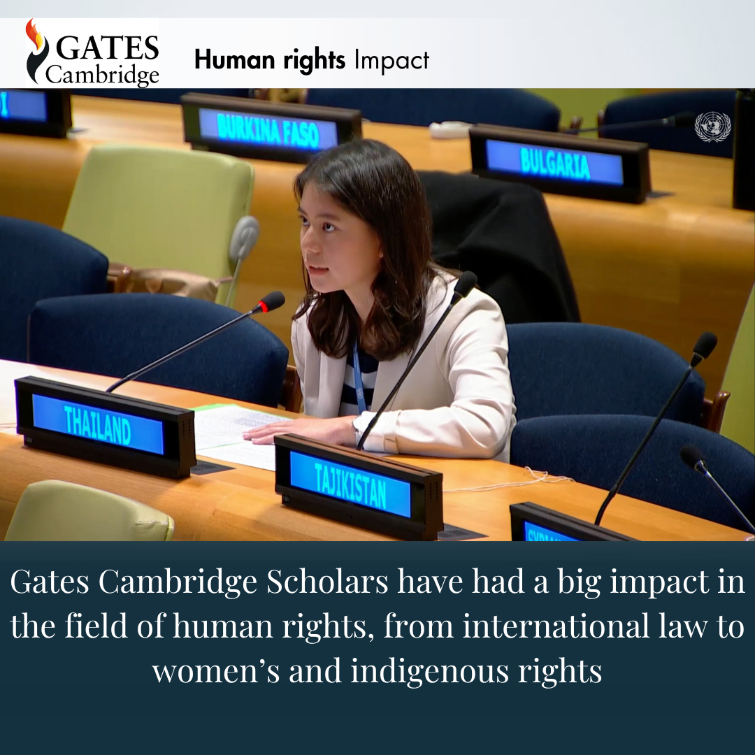 Gates Cambridge: Impact in human rights