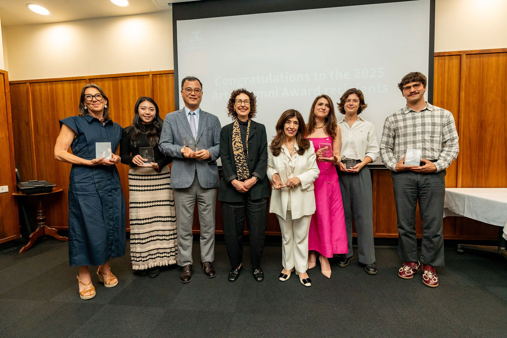 Group of people at awards ceremony