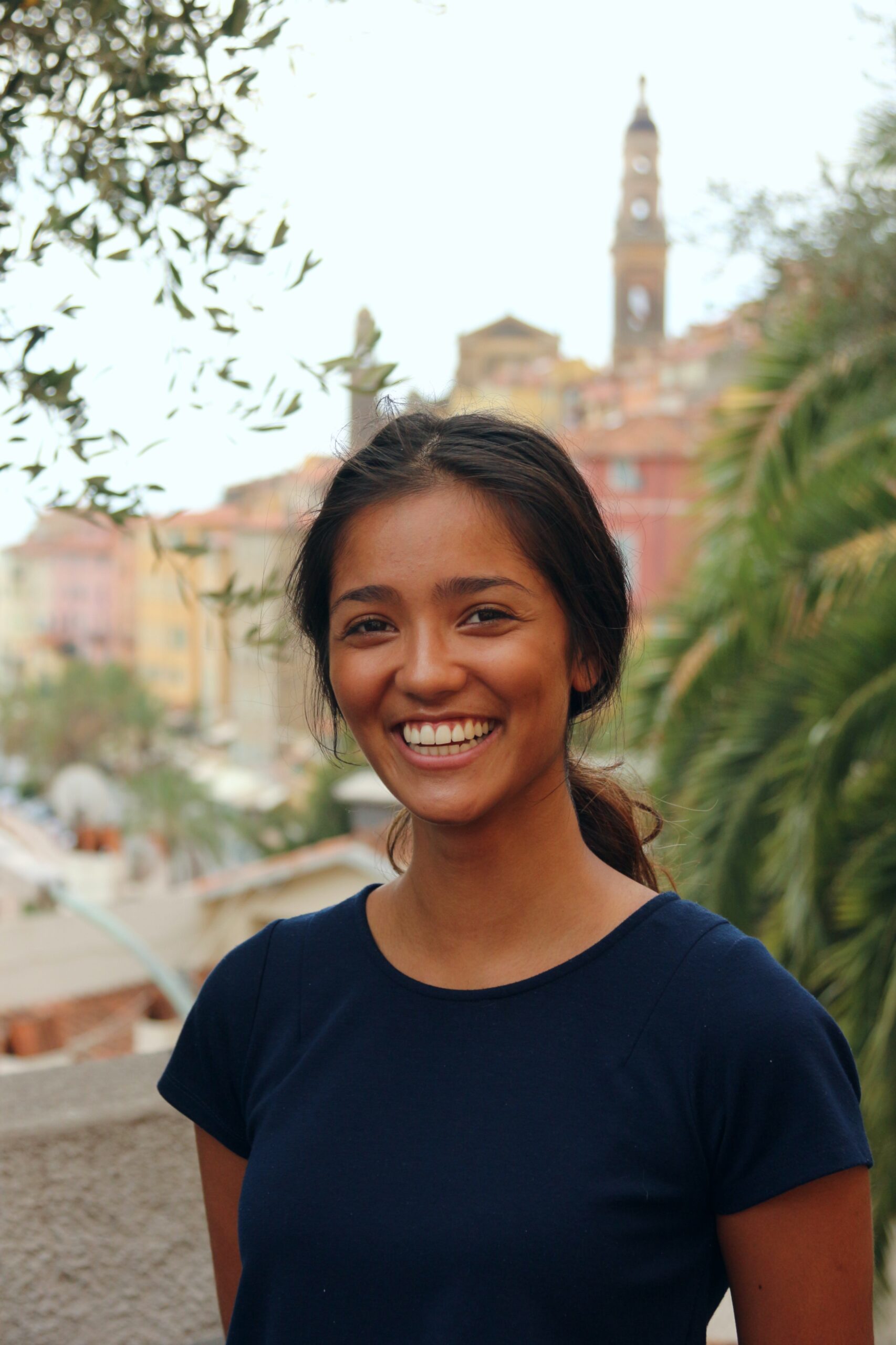 Woman smiling